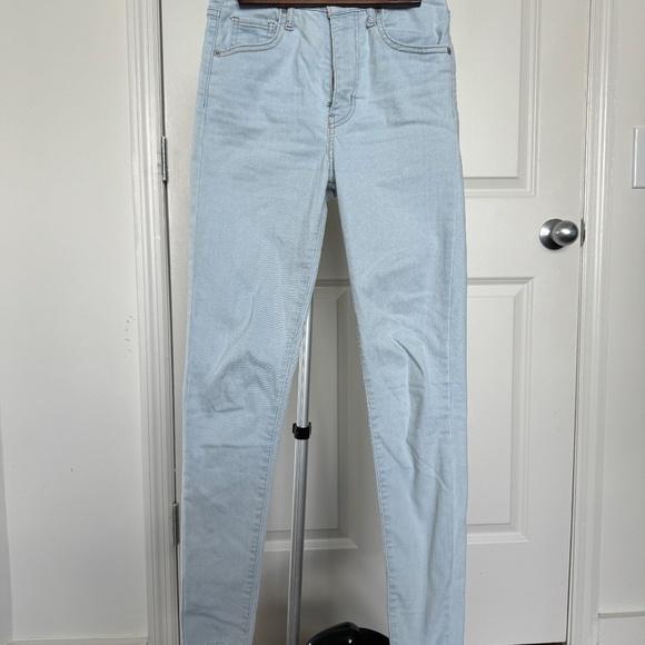 RARE Levi's Mile High Super Skinny Jeans Down To Mars Aritzia Dolls Kill - Picture 3 of 7